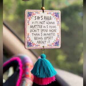 NEW 5 by 5 rule car/air freshener